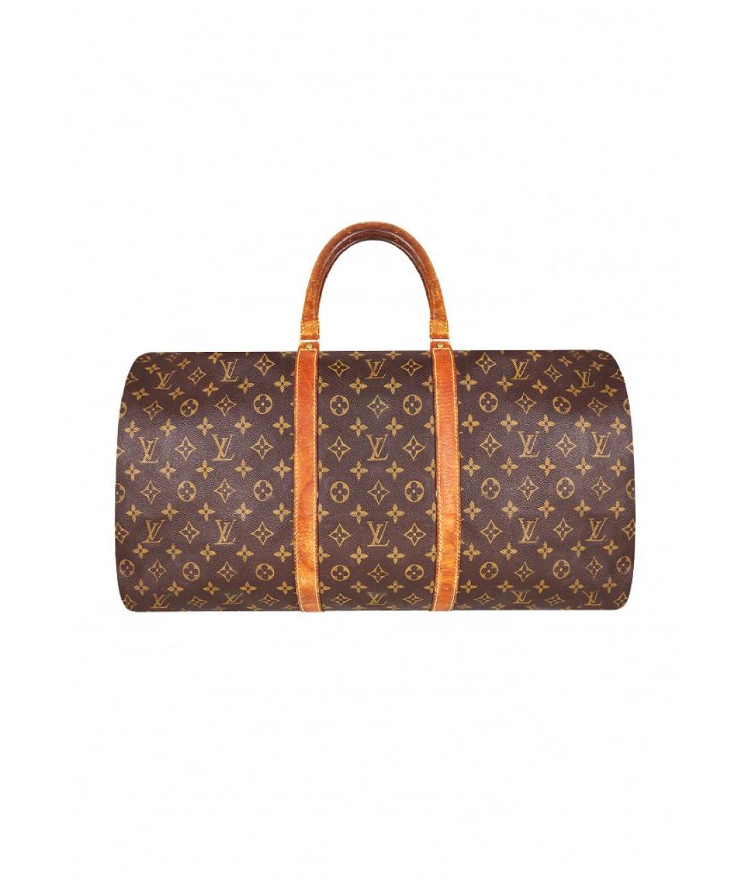 LOUIS VUITTON Коричневая дорожная/спортивная сумка, фото 10