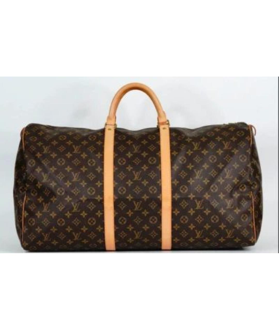 LOUIS VUITTON Коричневая дорожная/спортивная сумка, фото 3