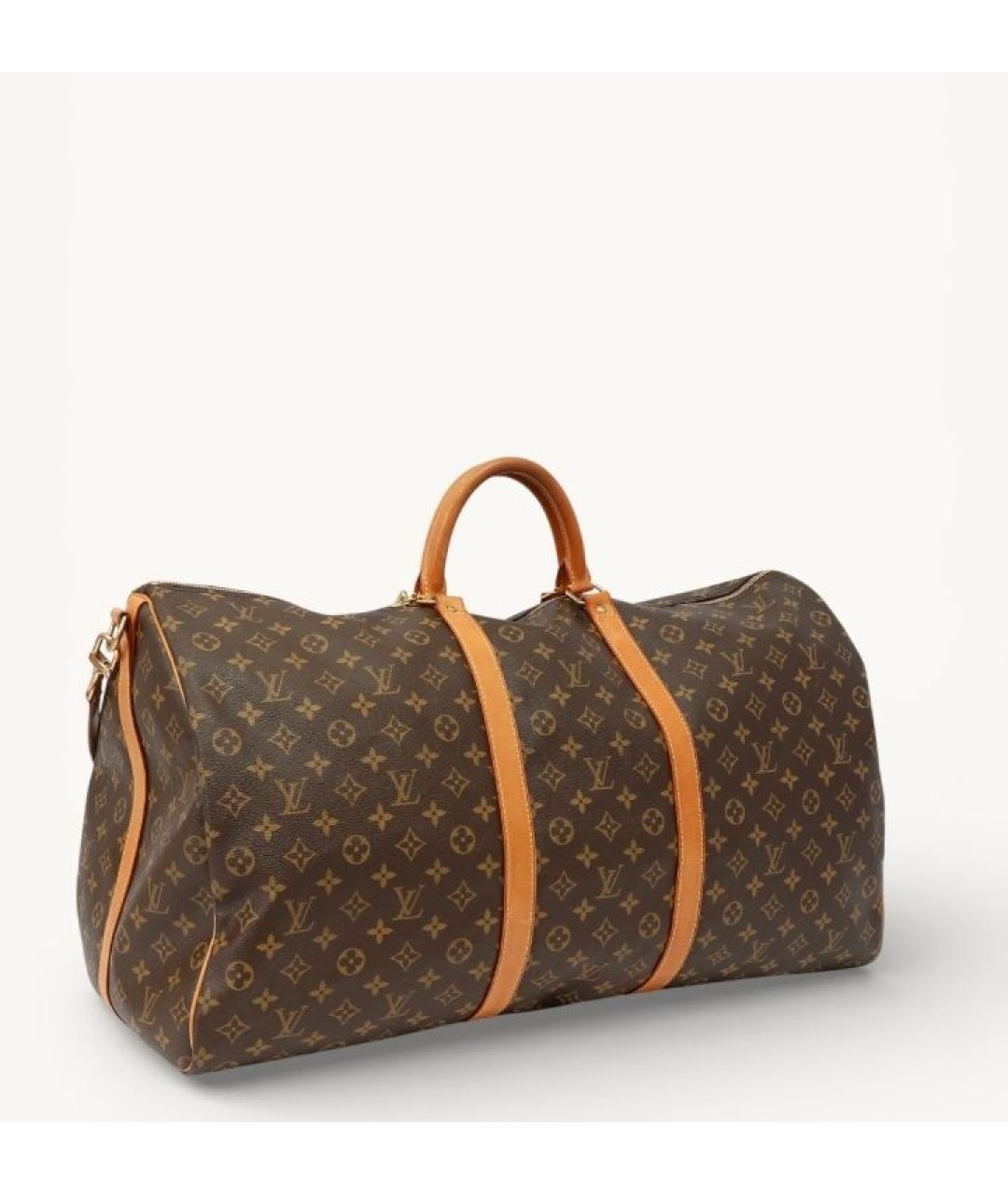 LOUIS VUITTON Коричневая дорожная/спортивная сумка, фото 9