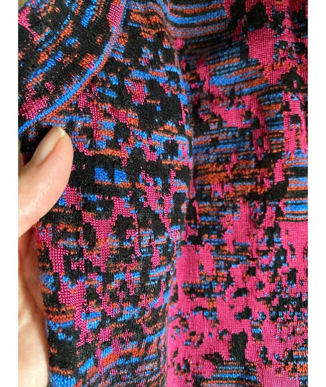 M MISSONI Мульти хлопко-эластановое повседневное платье, фото 4
