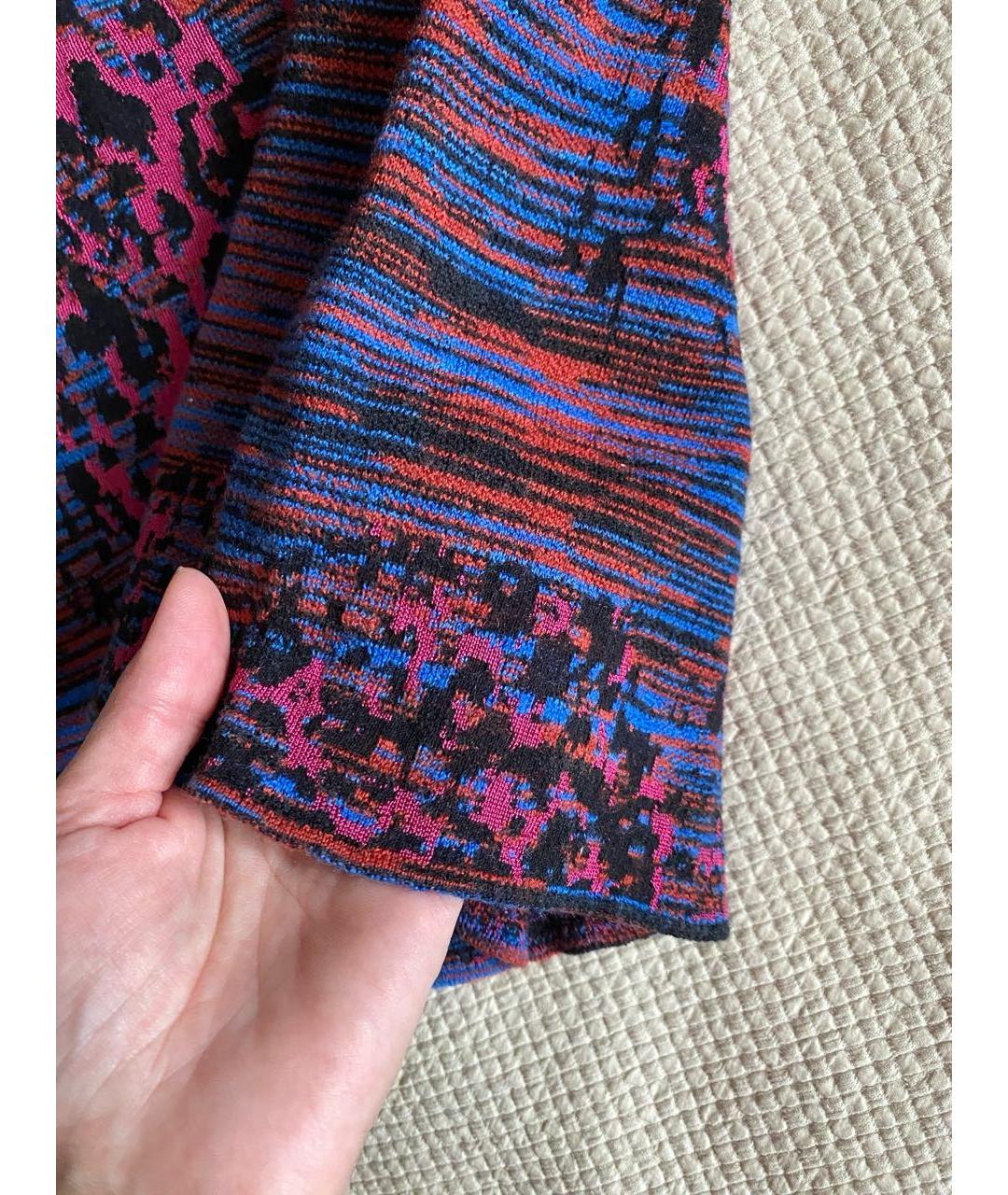 M MISSONI Мульти хлопко-эластановое повседневное платье, фото 5