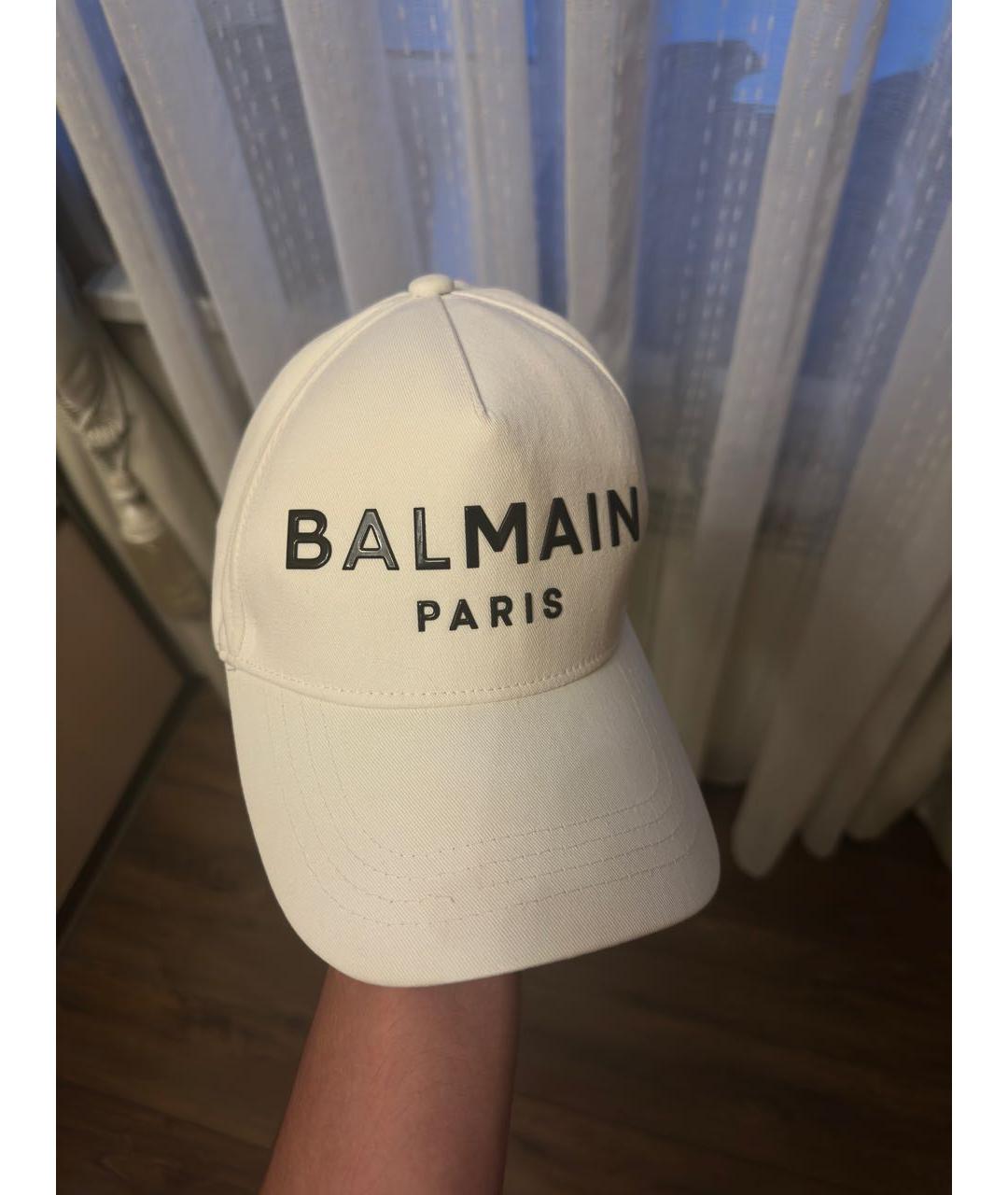 BALMAIN Белая хлопковая кепка/бейсболка, фото 4