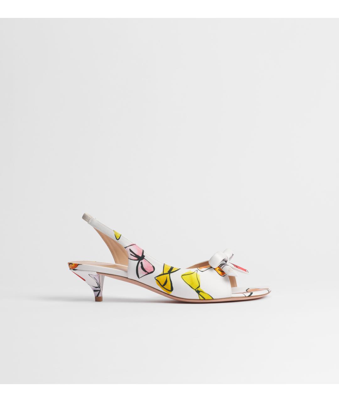 CHRISTIAN DIOR Мульти текстильные босоножки, фото 4