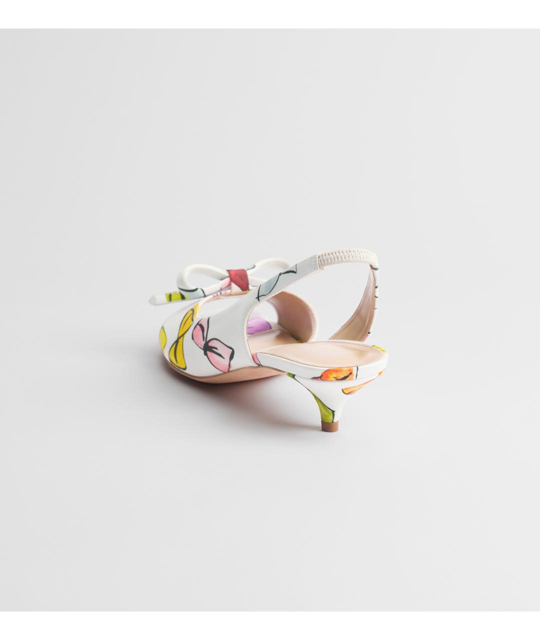 CHRISTIAN DIOR Мульти текстильные босоножки, фото 3