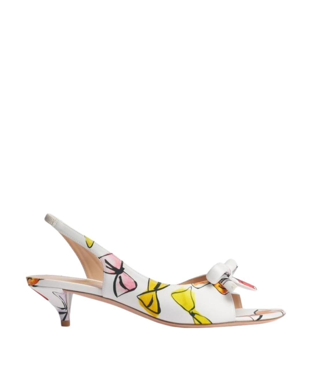 CHRISTIAN DIOR Мульти текстильные босоножки, фото 1