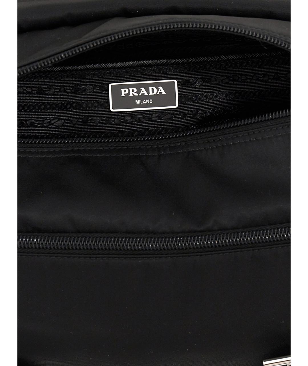 PRADA Черная нейлоновая сумка через плечо, фото 4