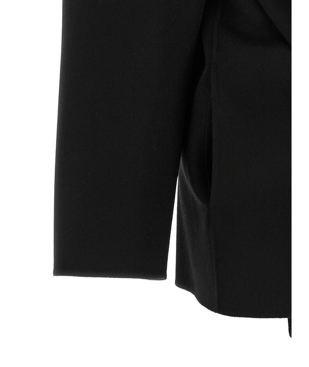 SPORTMAX Черное шерстяное пальто, фото 4