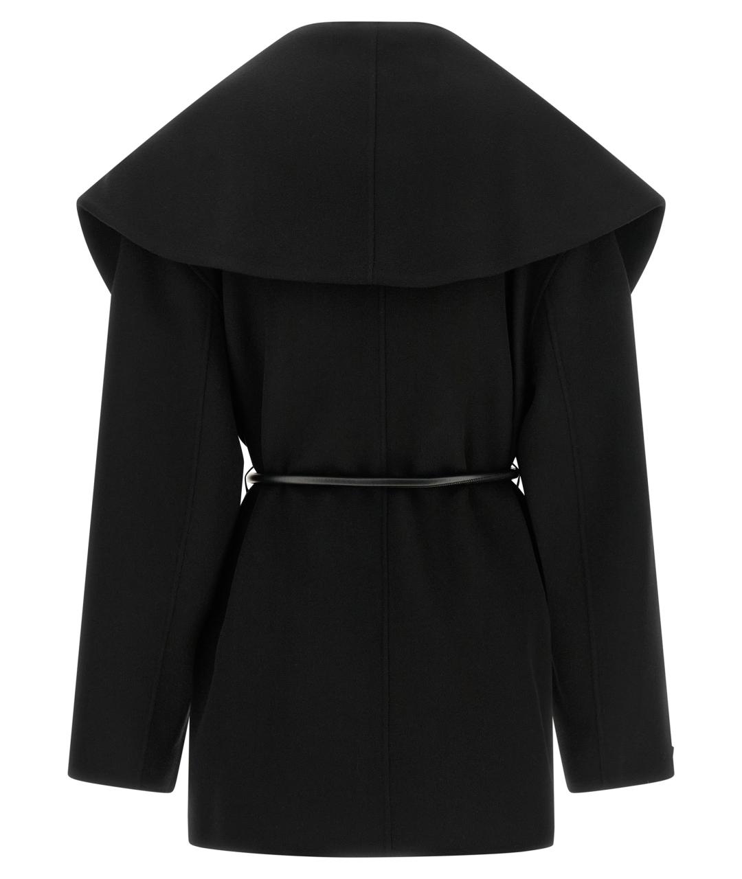 SPORTMAX Черное шерстяное пальто, фото 2