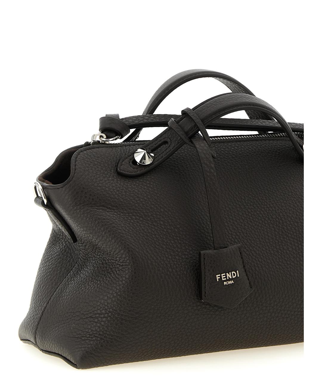 FENDI Коричневая кожаная сумка через плечо, фото 3