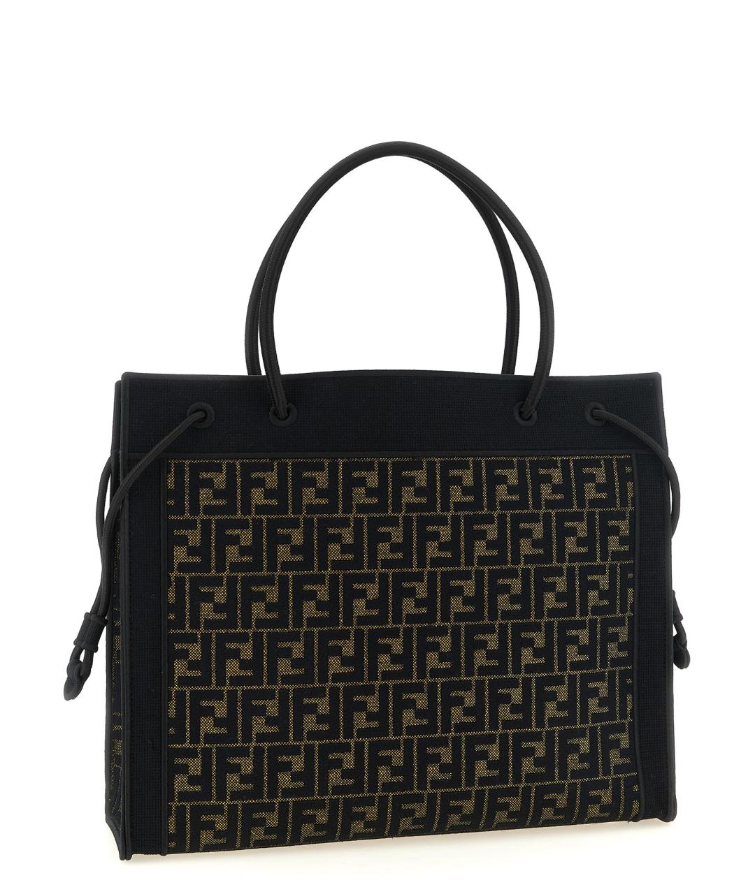 FENDI Коричневая хлопковая сумка тоут, фото 2