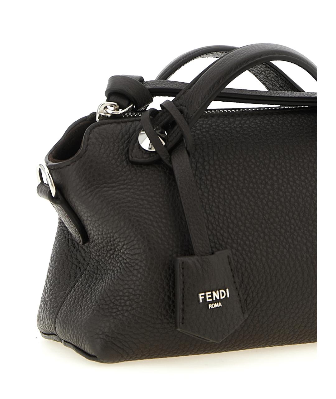 FENDI Коричневая кожаная сумка через плечо, фото 3