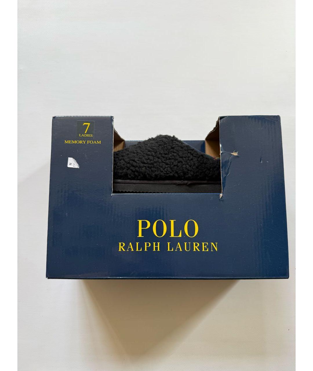 POLO RALPH LAUREN Черные шлепанцы, фото 3
