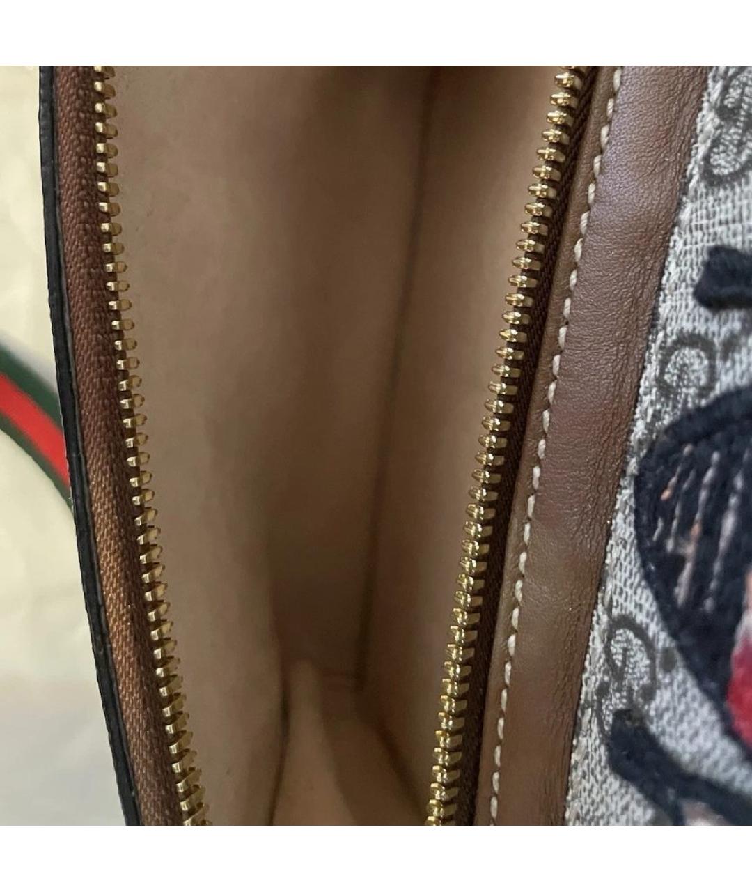 GUCCI Коричневый рюкзак из канвы, фото 7