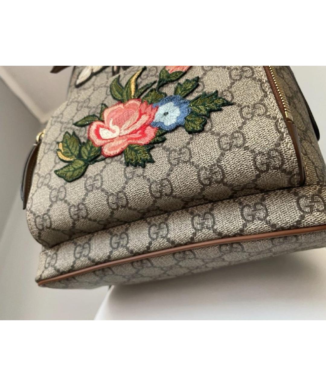 GUCCI Коричневый рюкзак из канвы, фото 4