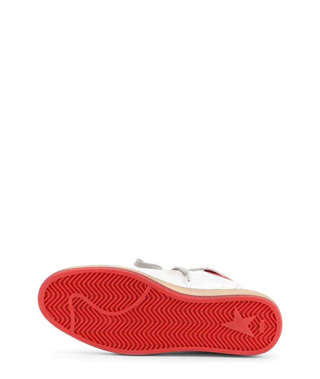 GOLDEN GOOSE Белые кожаные высокие кроссовки / кеды, фото 4