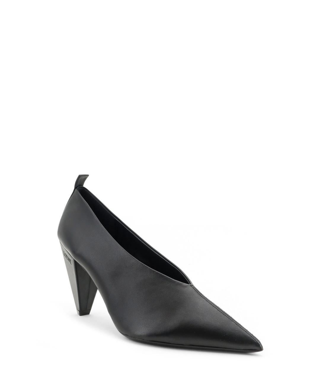 LOEWE Черные кожаные туфли, фото 2