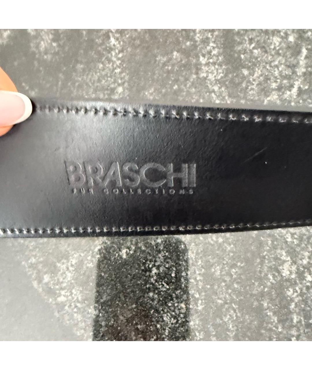 BRASCHI Черный ремень, фото 4