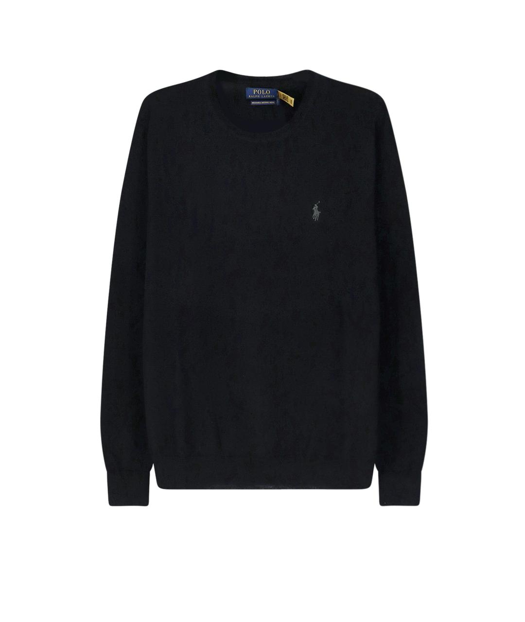 POLO RALPH LAUREN Черный шерстяной джемпер / свитер, фото 1