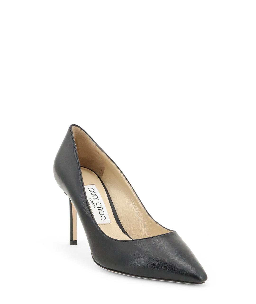 JIMMY CHOO Черные кожаные туфли, фото 2