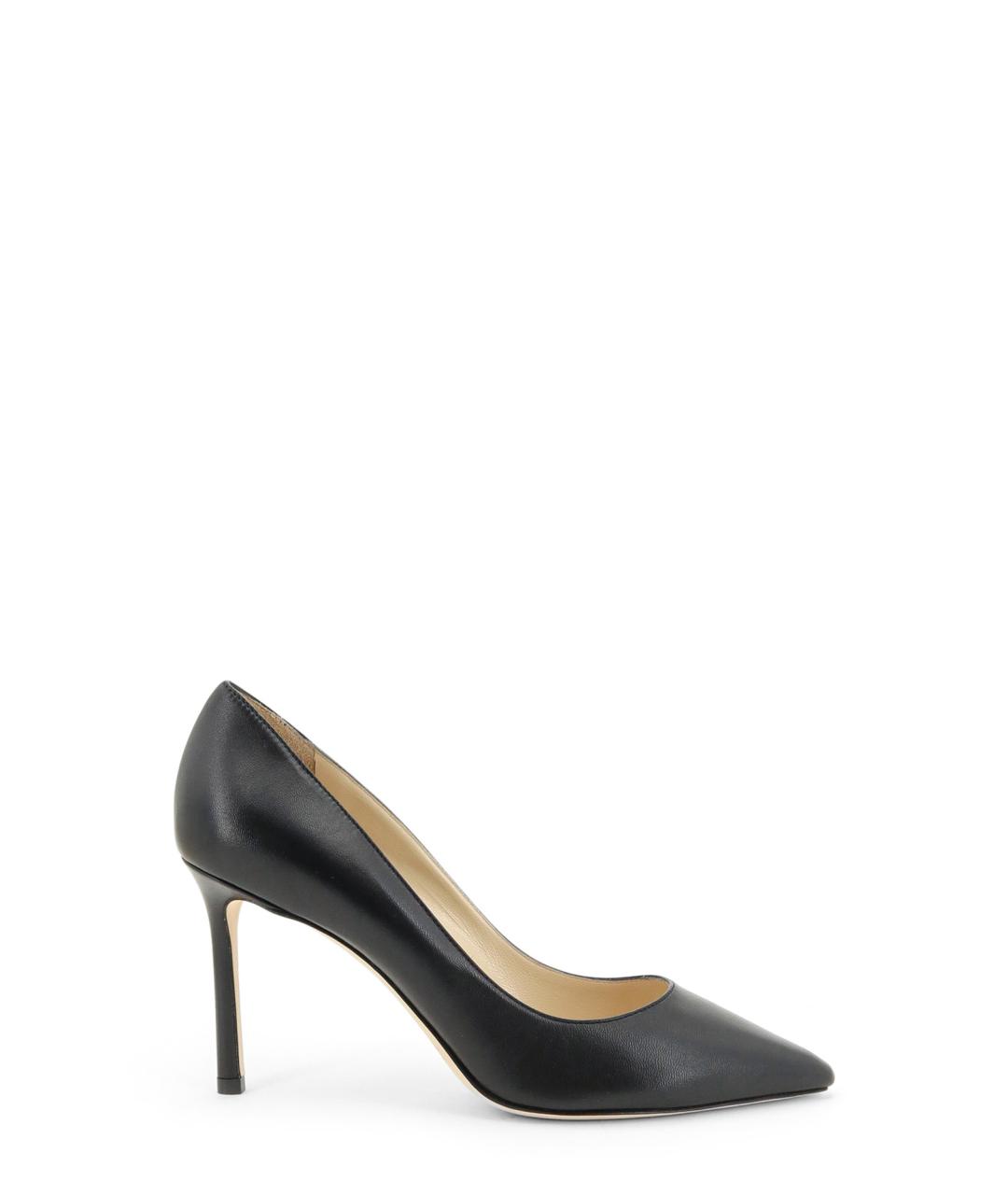 JIMMY CHOO Черные кожаные туфли, фото 1