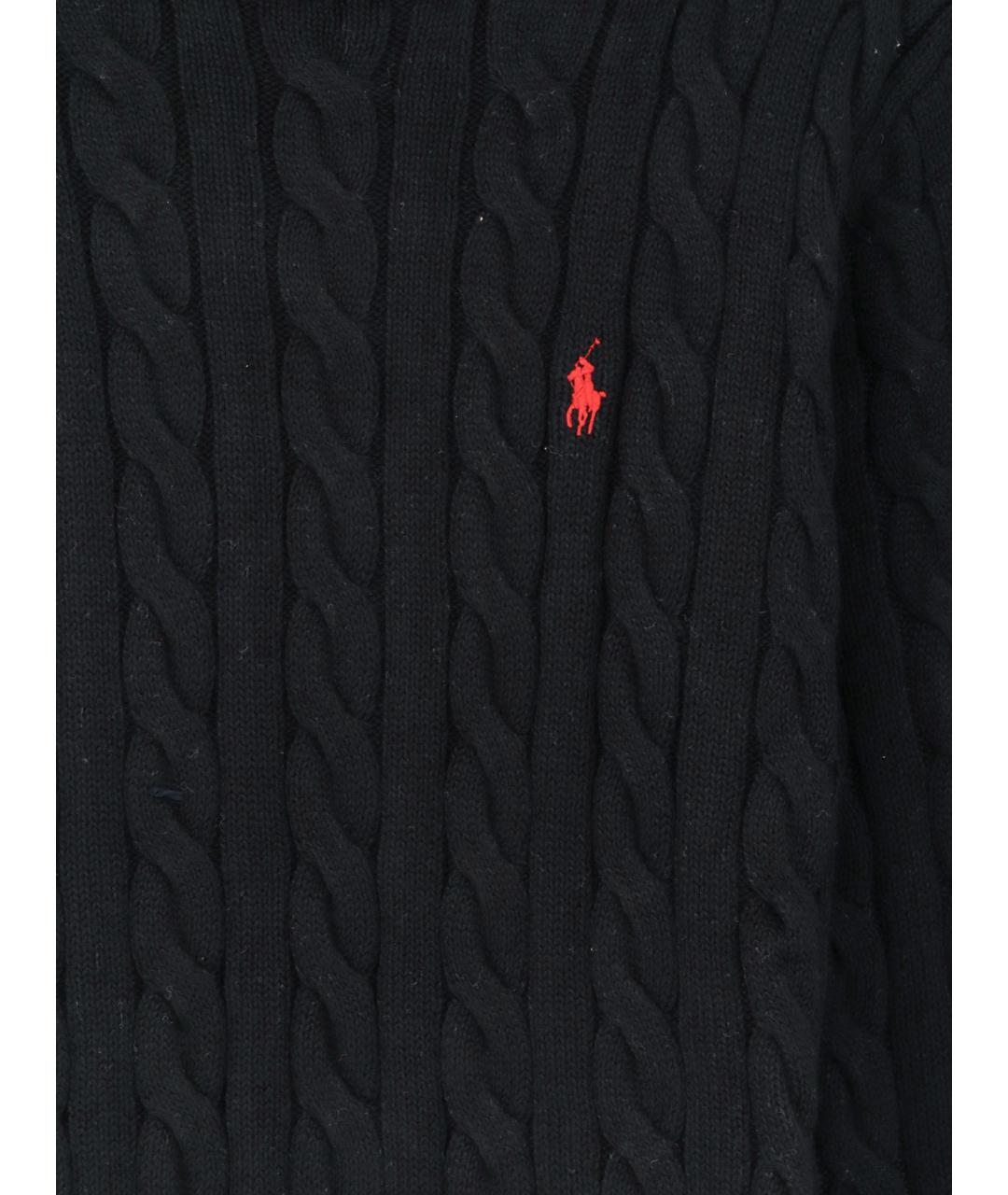 POLO RALPH LAUREN Черный хлопковый джемпер / свитер, фото 3