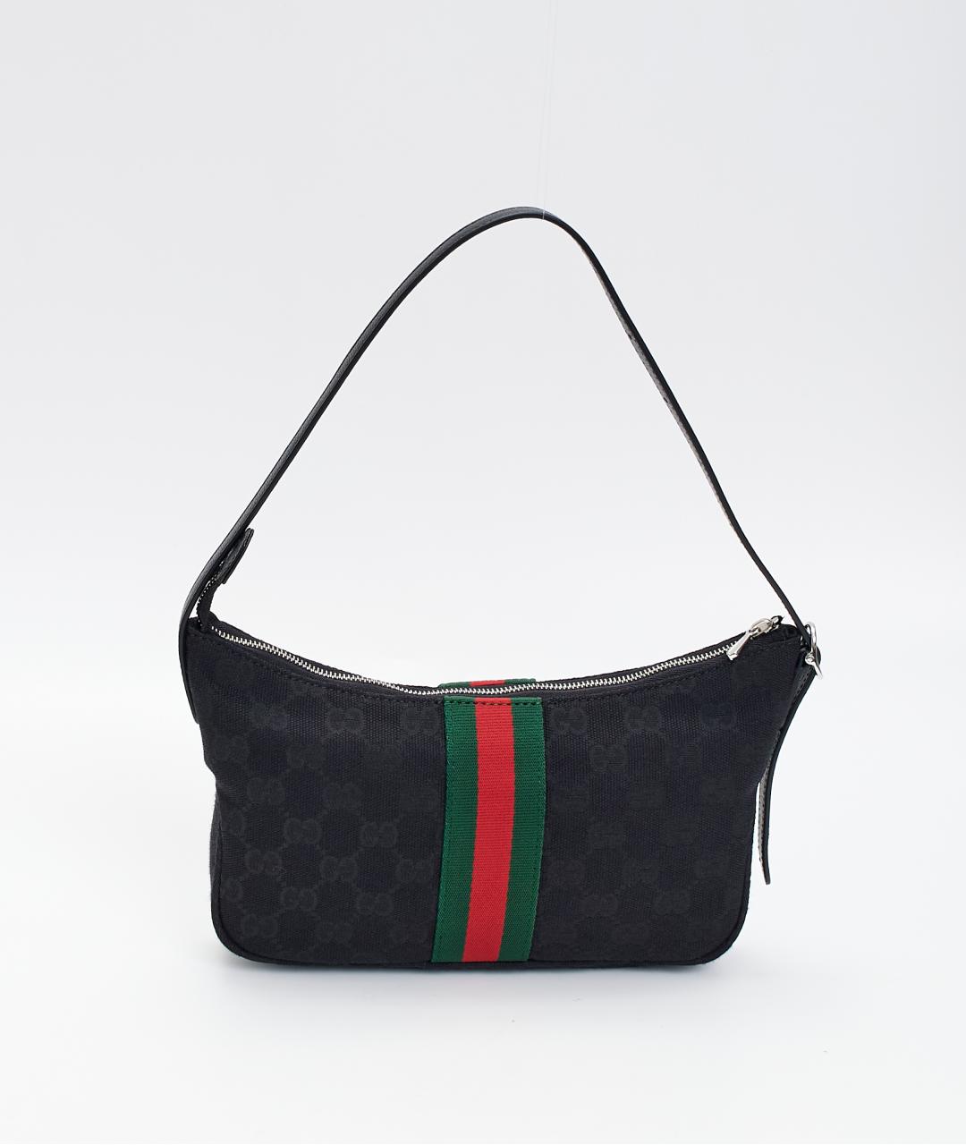 GUCCI Черная тканевая сумка через плечо, фото 3