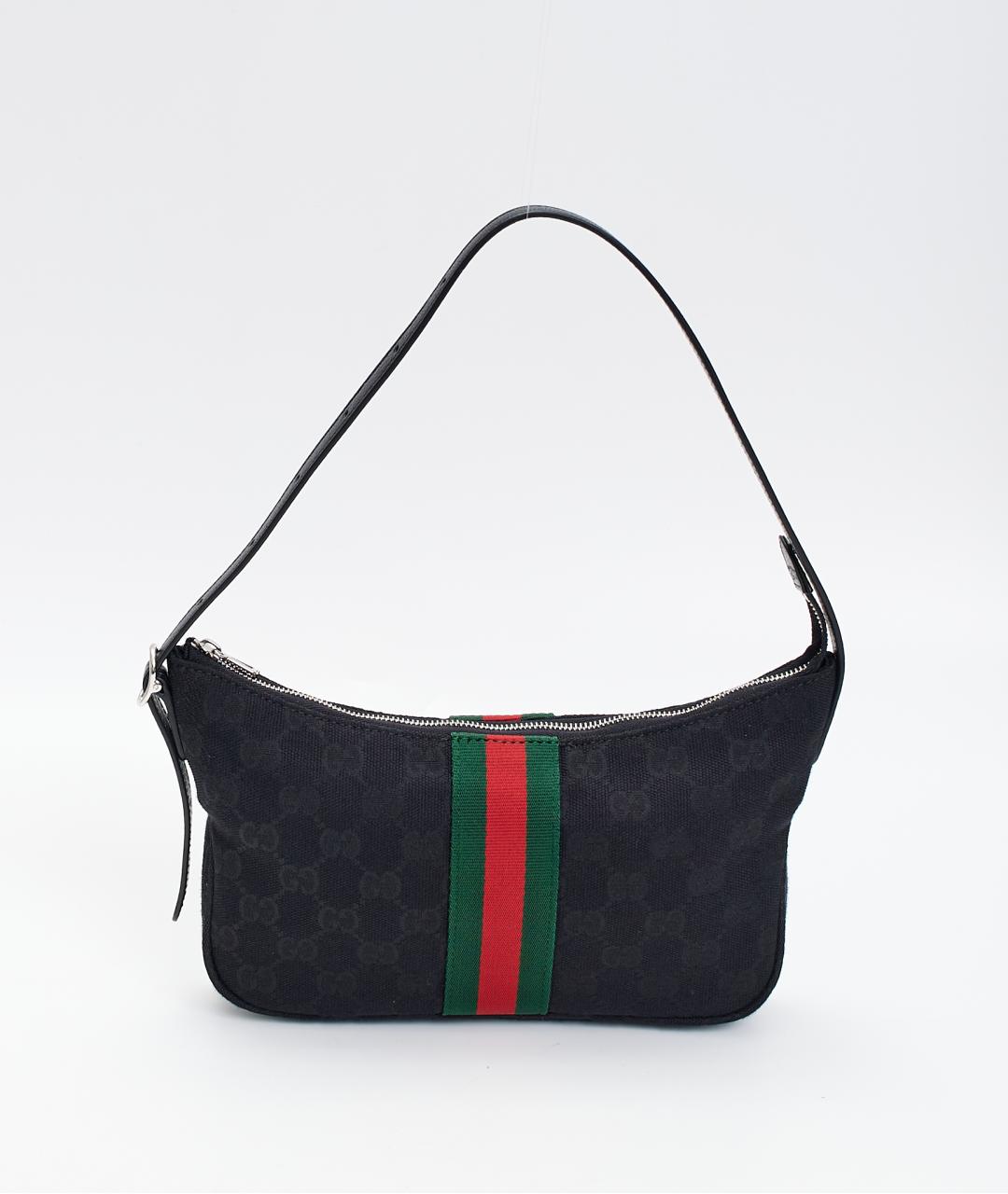 GUCCI Черная тканевая сумка через плечо, фото 6