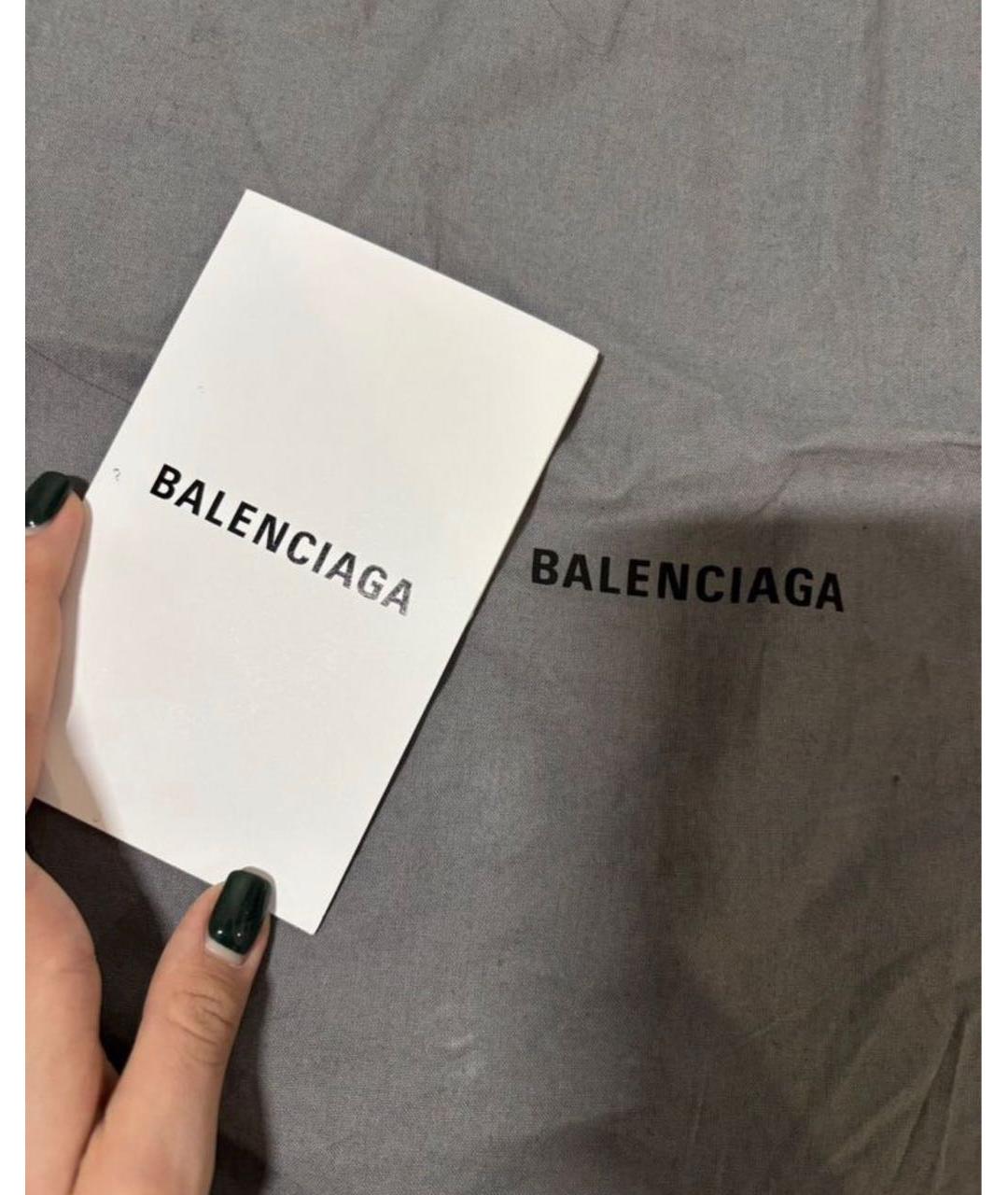 BALENCIAGA Черные кожаные ботинки, фото 5