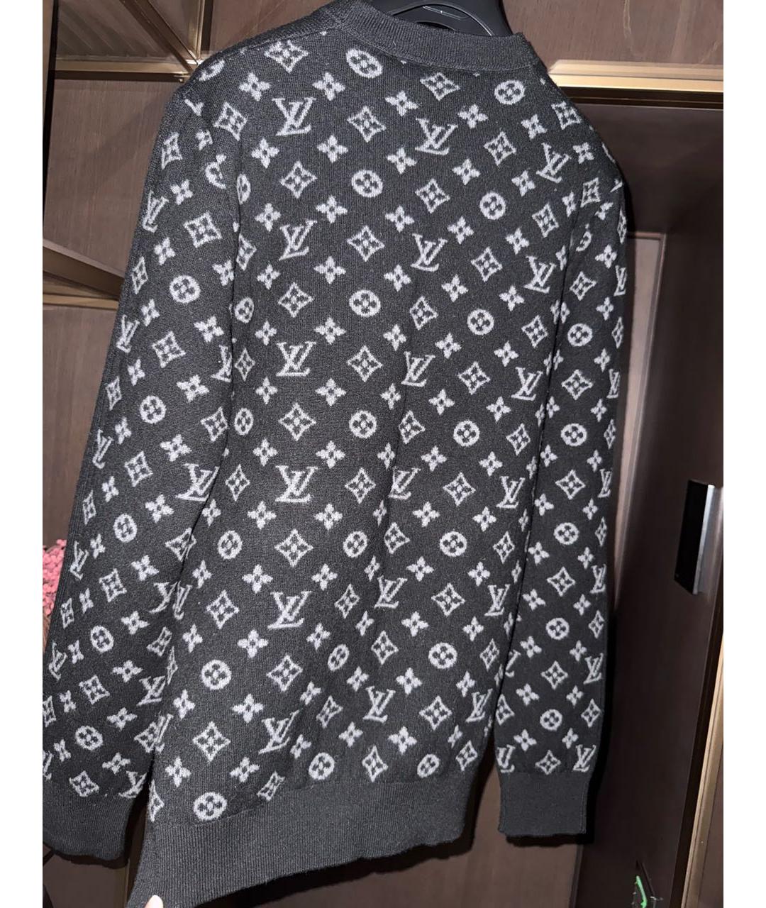 LOUIS VUITTON Черный кашемировый джемпер / свитер, фото 5