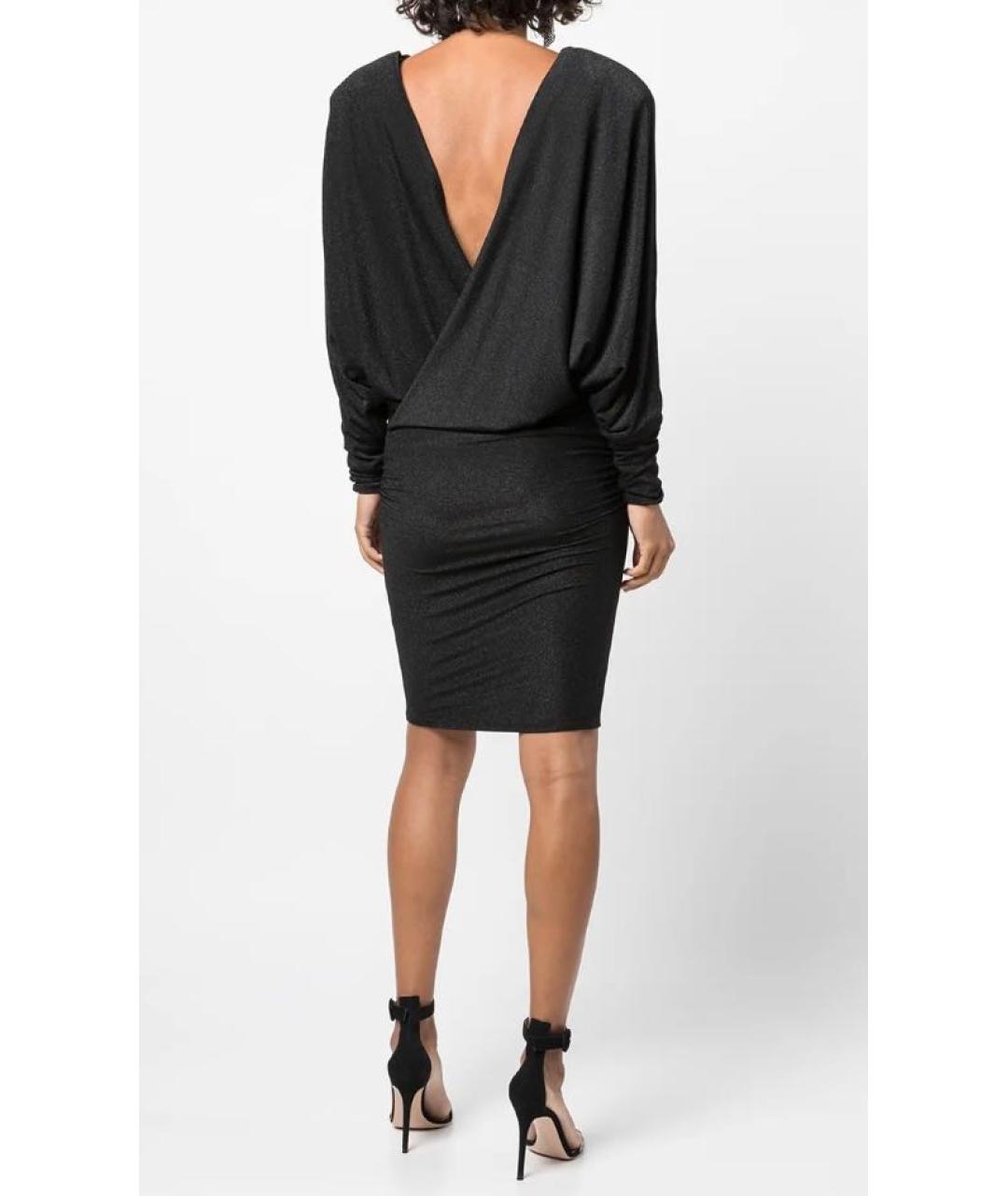 ALEXANDRE VAUTHIER Черное вискозное коктейльное платье, фото 2