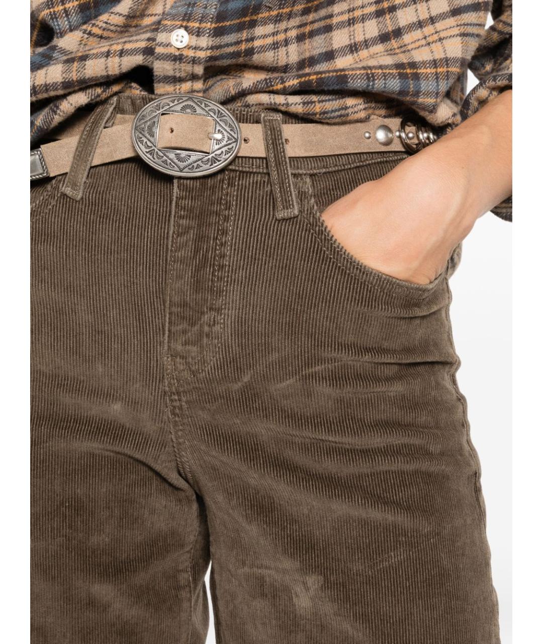 LEVI'S Коричневые хлопковые прямые брюки, фото 2