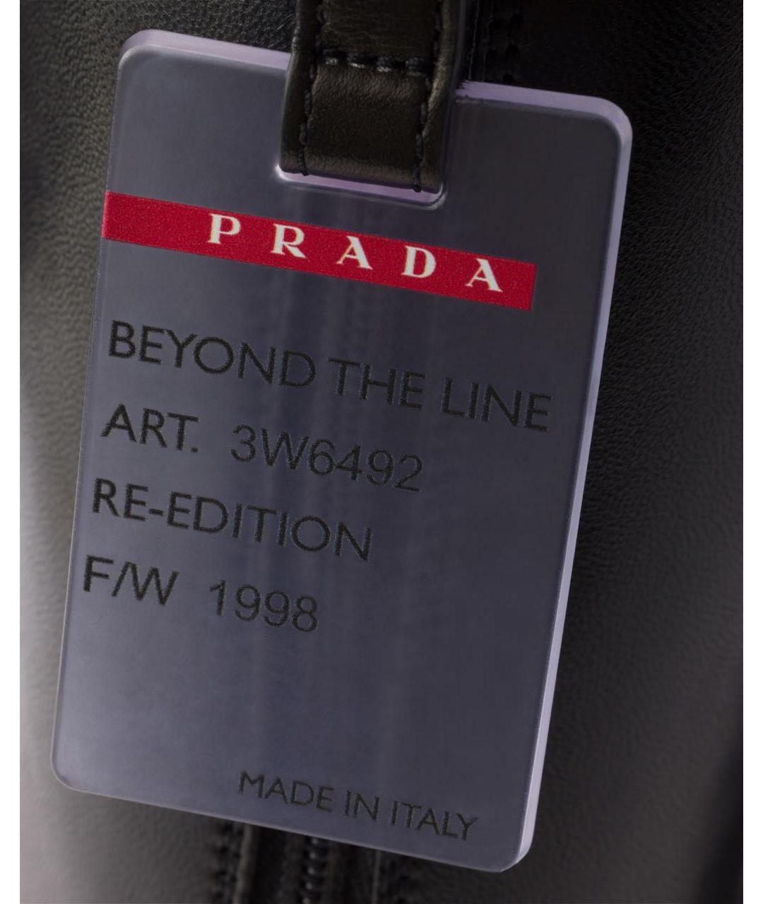 PRADA Черные кожаные сапоги, фото 3