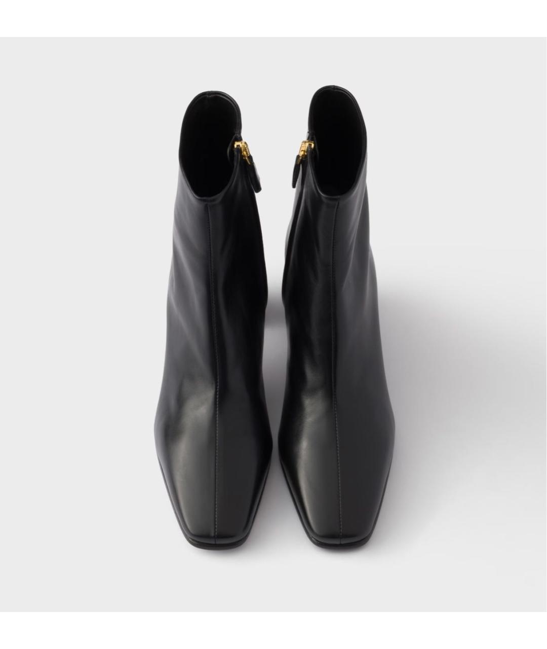 PRADA Черные кожаные ботильоны, фото 3