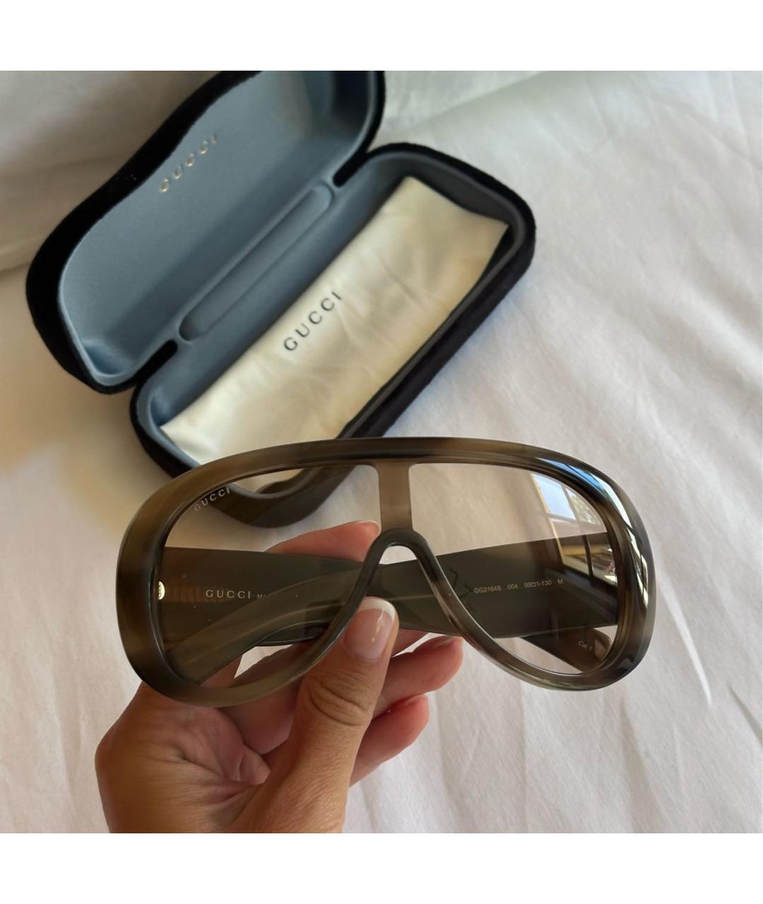 GUCCI Пластиковые солнцезащитные очки, фото 3