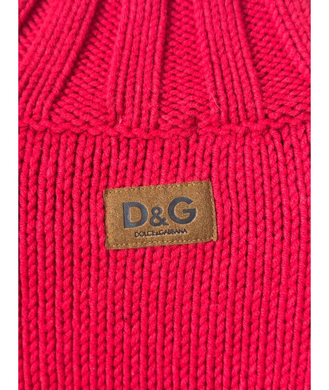 DOLCE&GABBANA Красный шерстяной джемпер / свитер, фото 3
