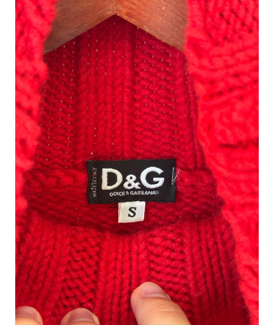 DOLCE&GABBANA Красный шерстяной джемпер / свитер, фото 4