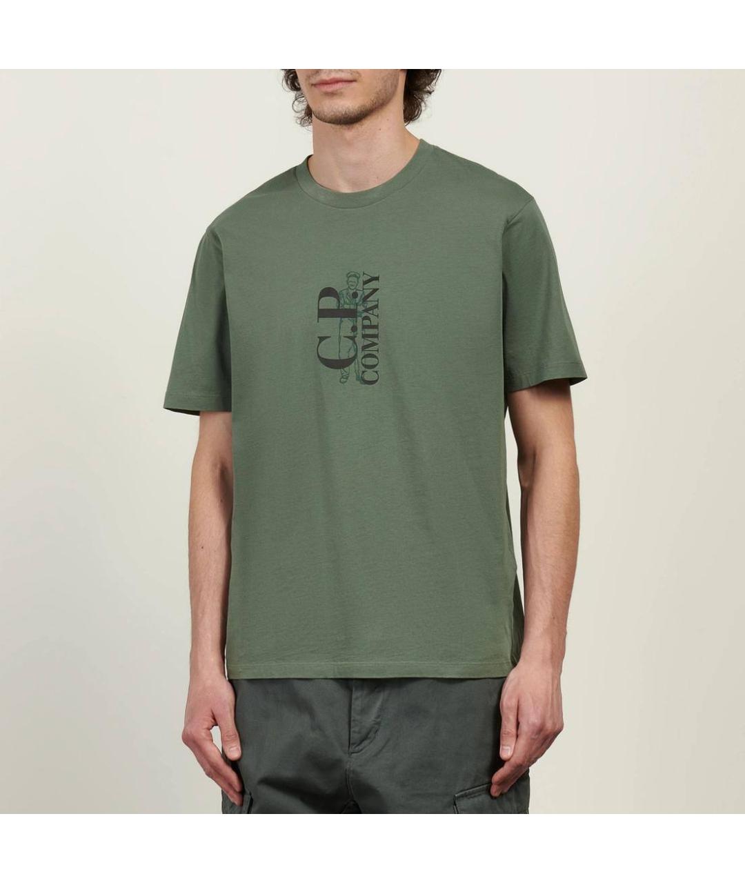 CP COMPANY Зеленая футболка, фото 4