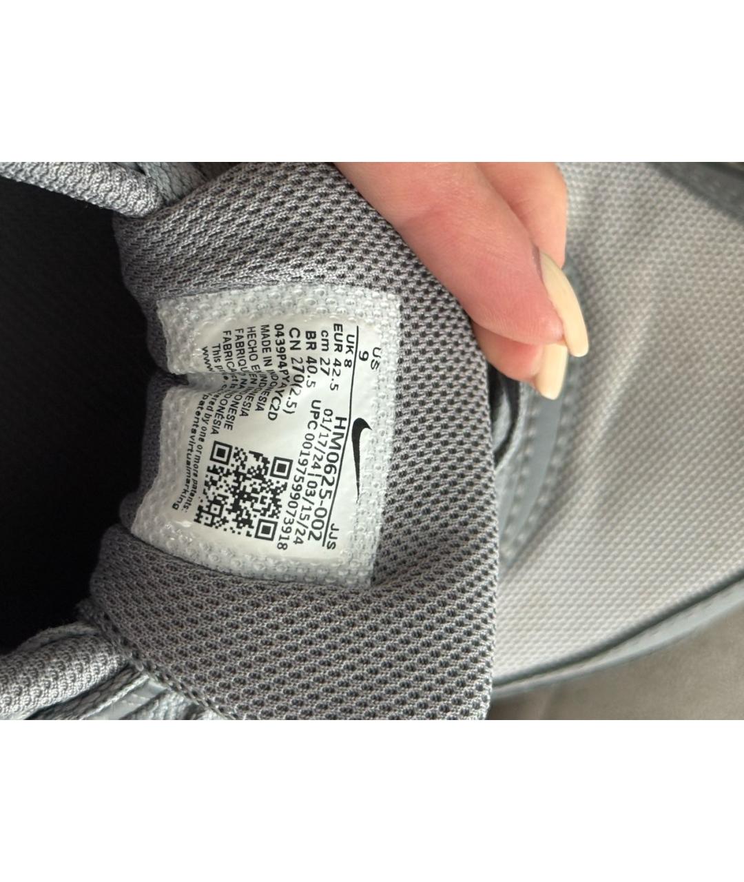 NIKE Серые низкие кроссовки / кеды, фото 4