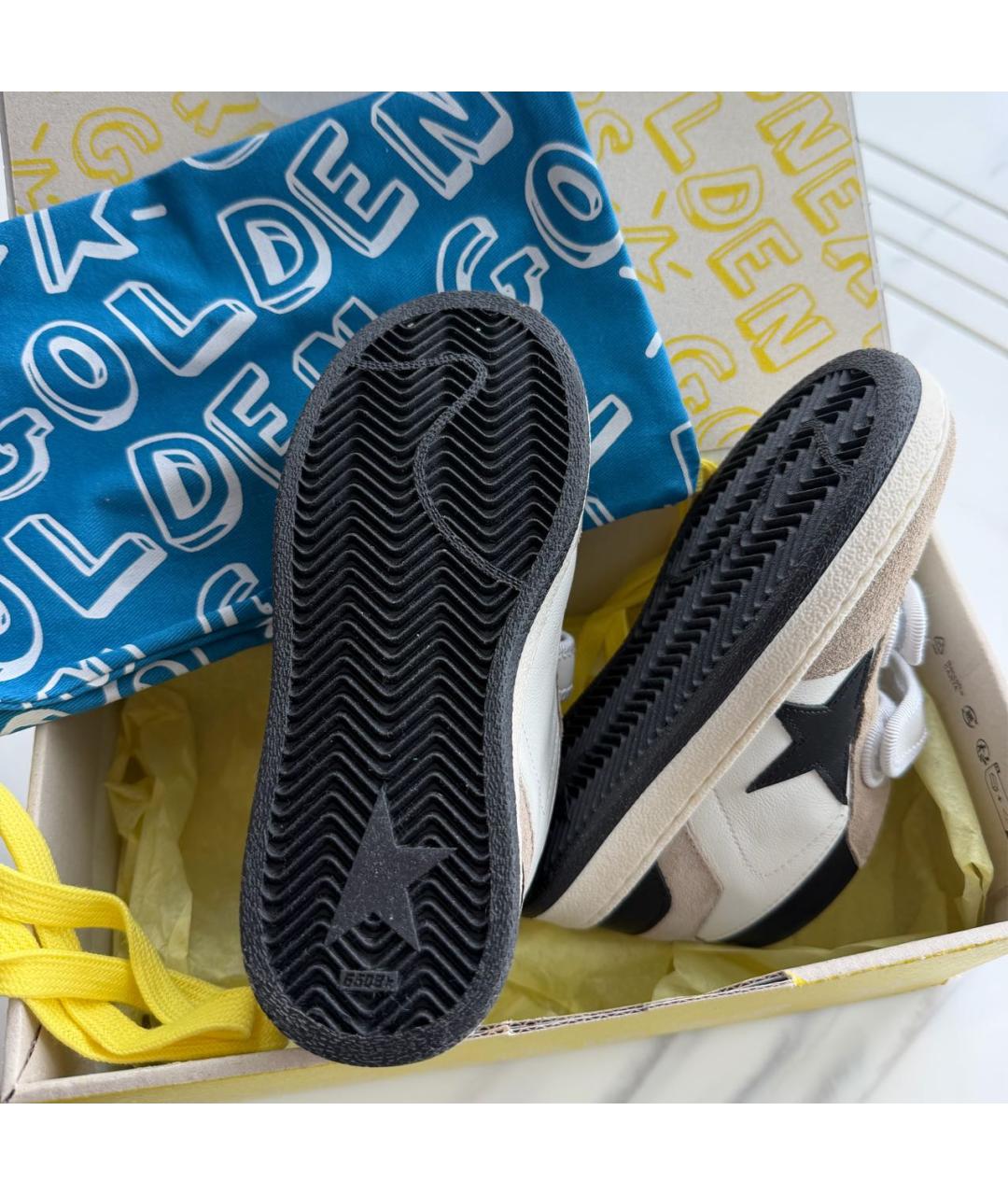 GOLDEN GOOSE Белые кеды из искусственной кожи, фото 2