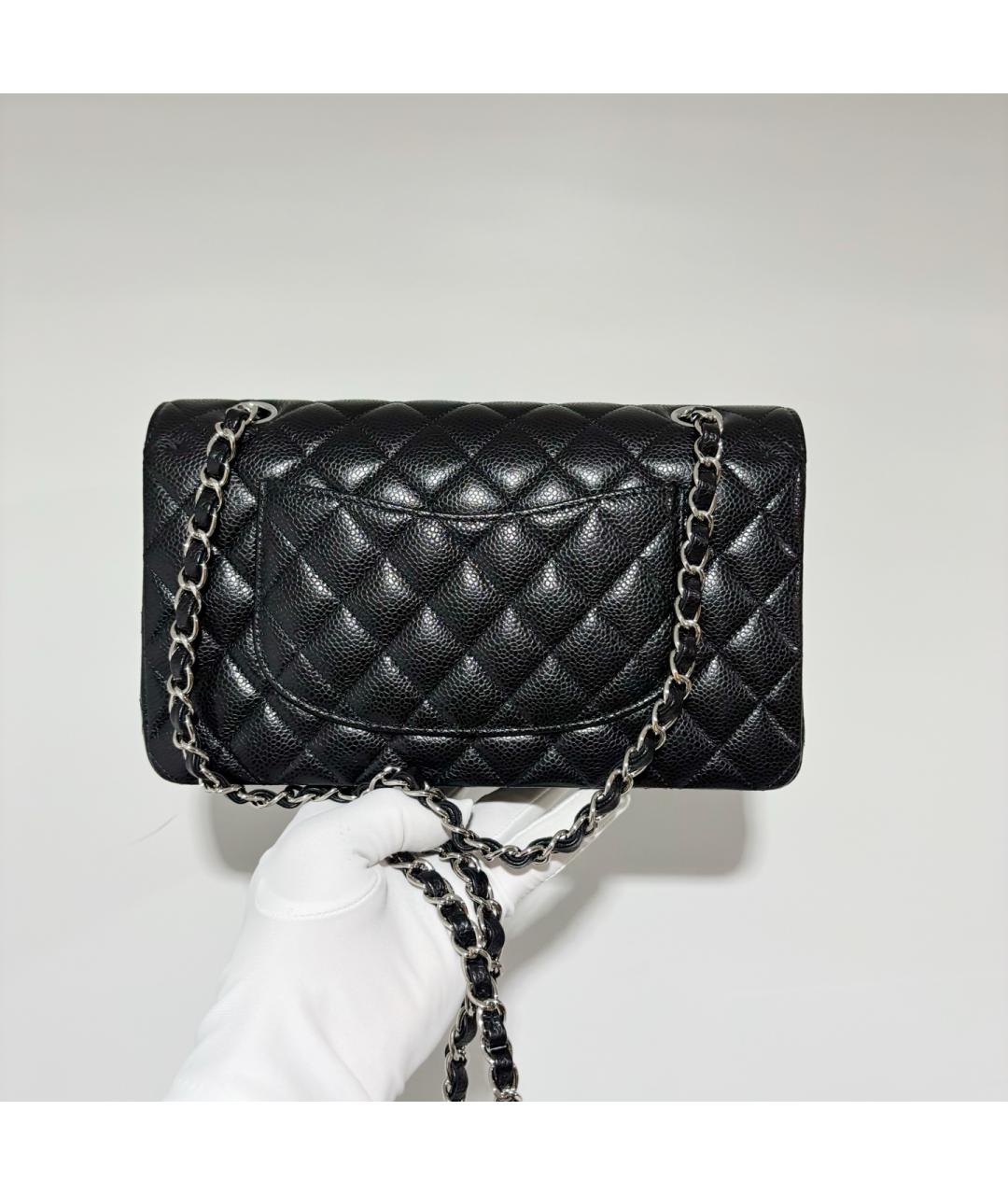 CHANEL Черная кожаная сумка через плечо, фото 3