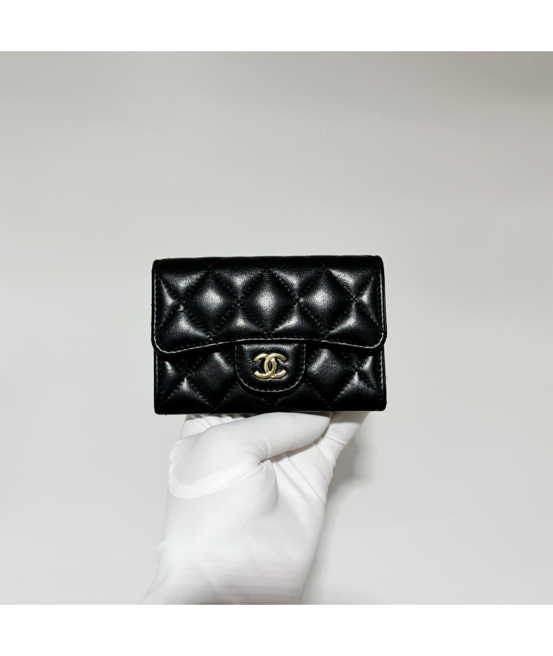 CHANEL Черный кожаный кардхолдер, фото 2