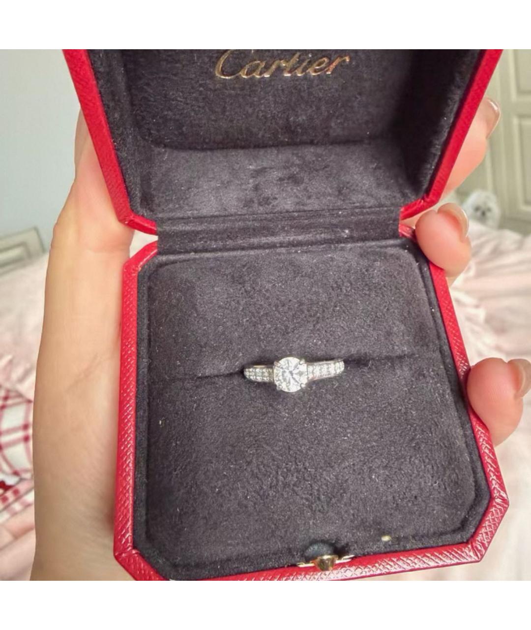 CARTIER Серебряное платиновое кольцо, фото 3