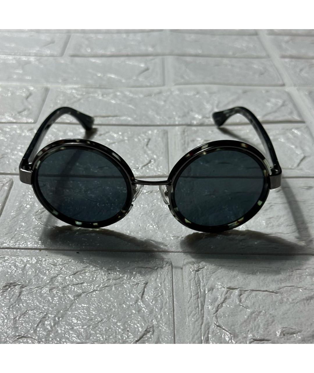 DRIES VAN NOTEN Черные пластиковые солнцезащитные очки, фото 9
