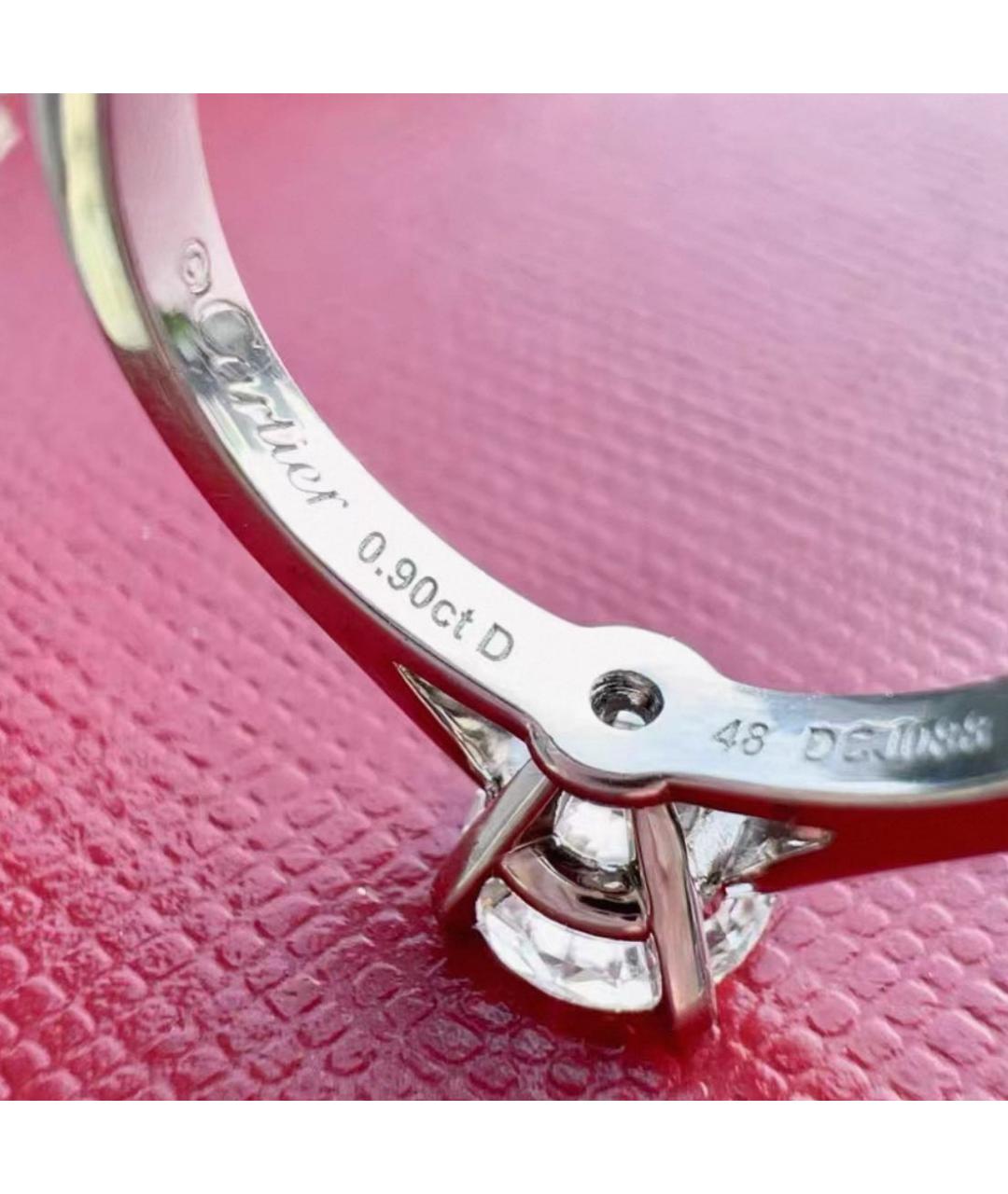 CARTIER Серебряное платиновое кольцо, фото 6