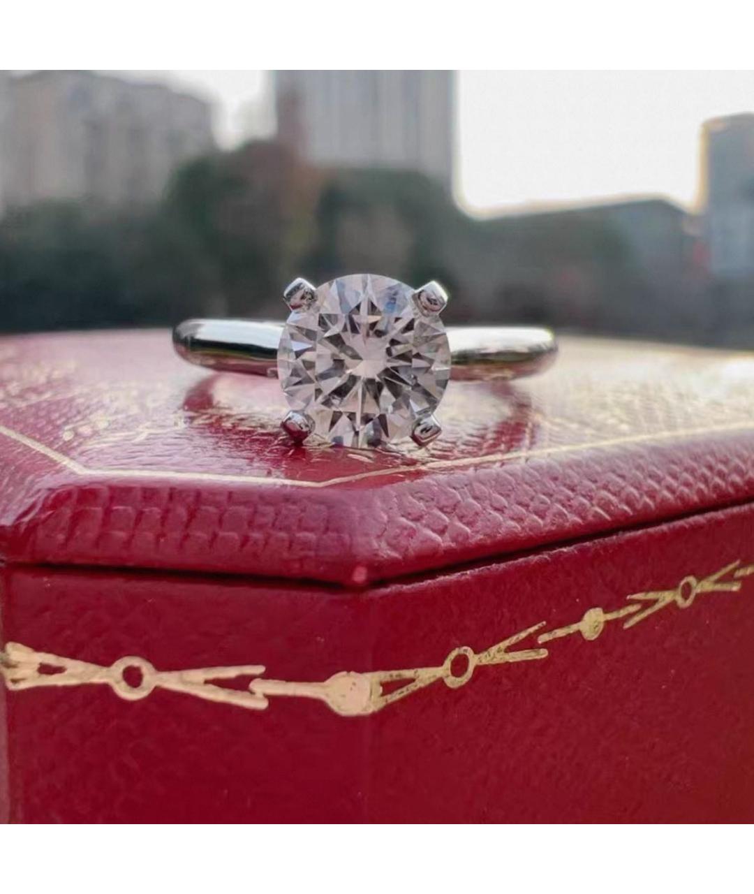 CARTIER Серебряное платиновое кольцо, фото 7
