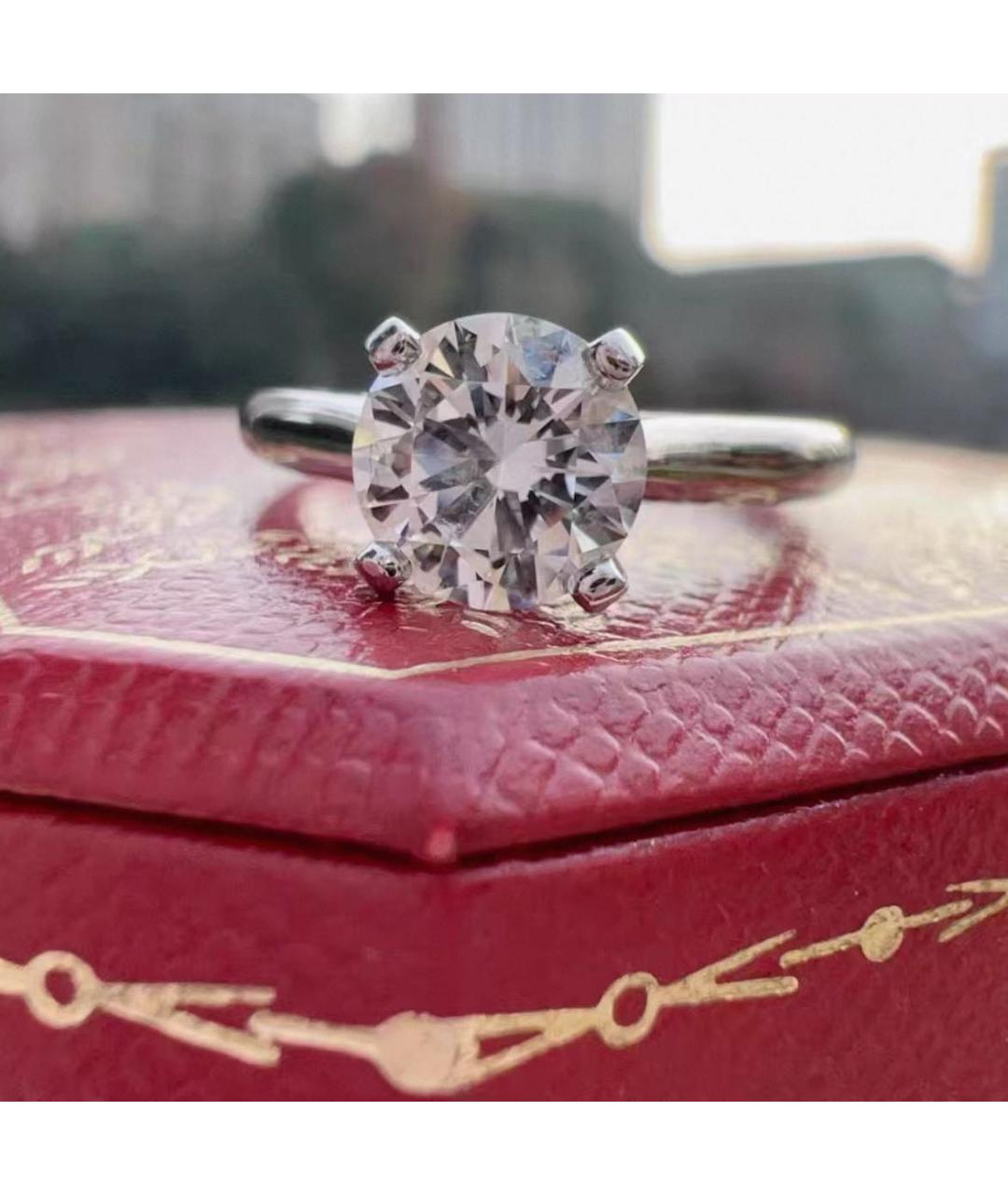 CARTIER Серебряное платиновое кольцо, фото 4