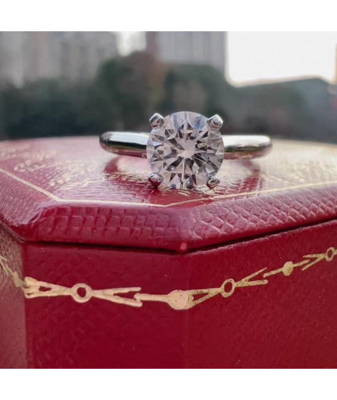 CARTIER Серебряное платиновое кольцо, фото 3
