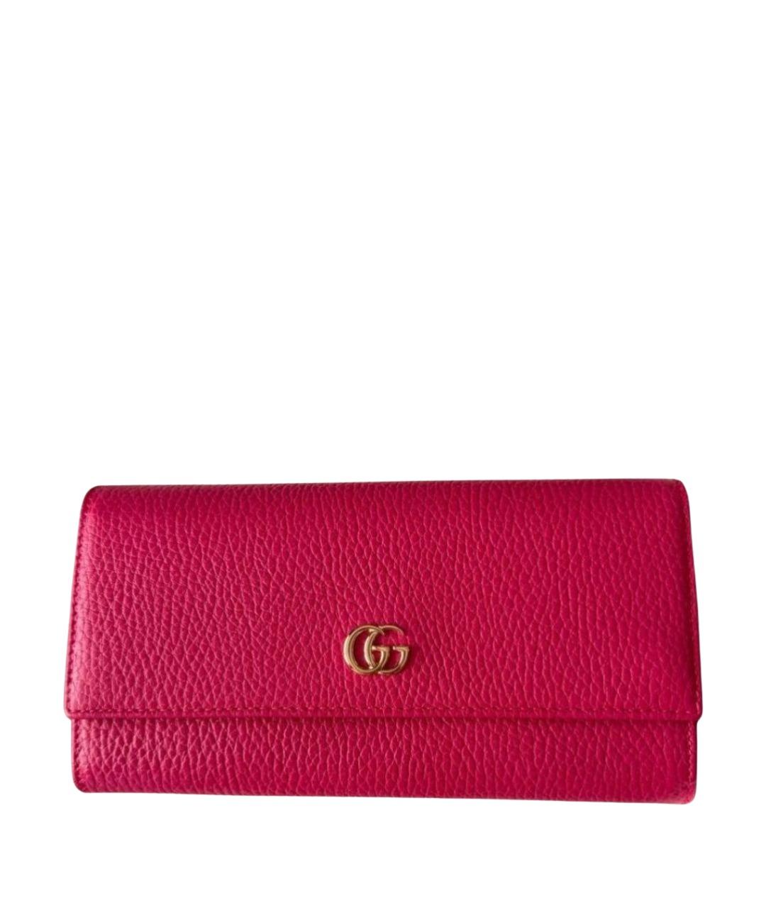 GUCCI Фуксия кожаный кошелек, фото 1
