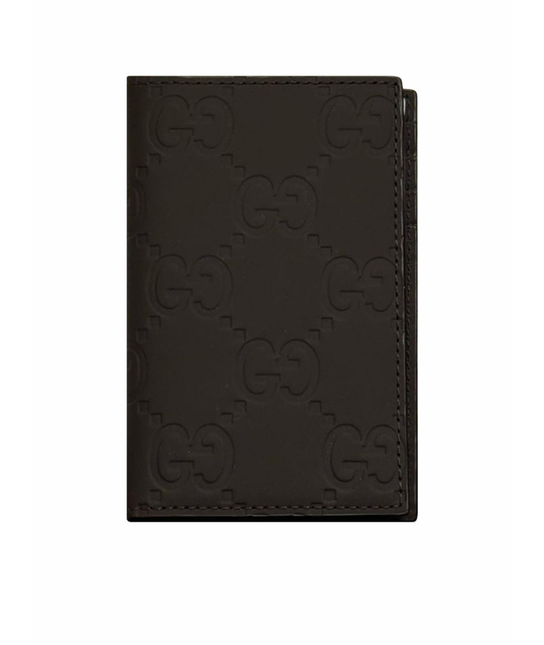 GUCCI Черная кожаная визитница, фото 1