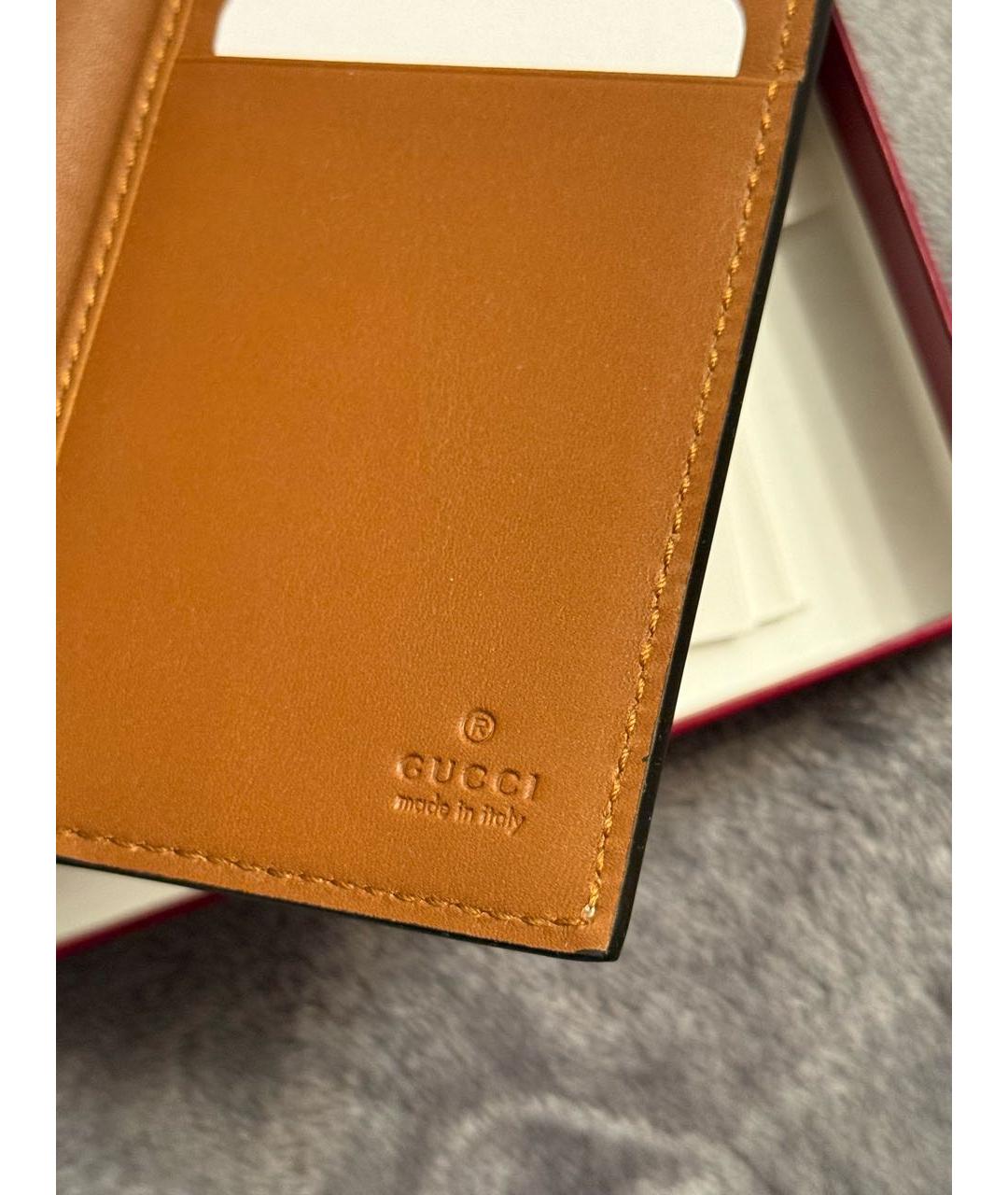 GUCCI Бежевая визитница, фото 3